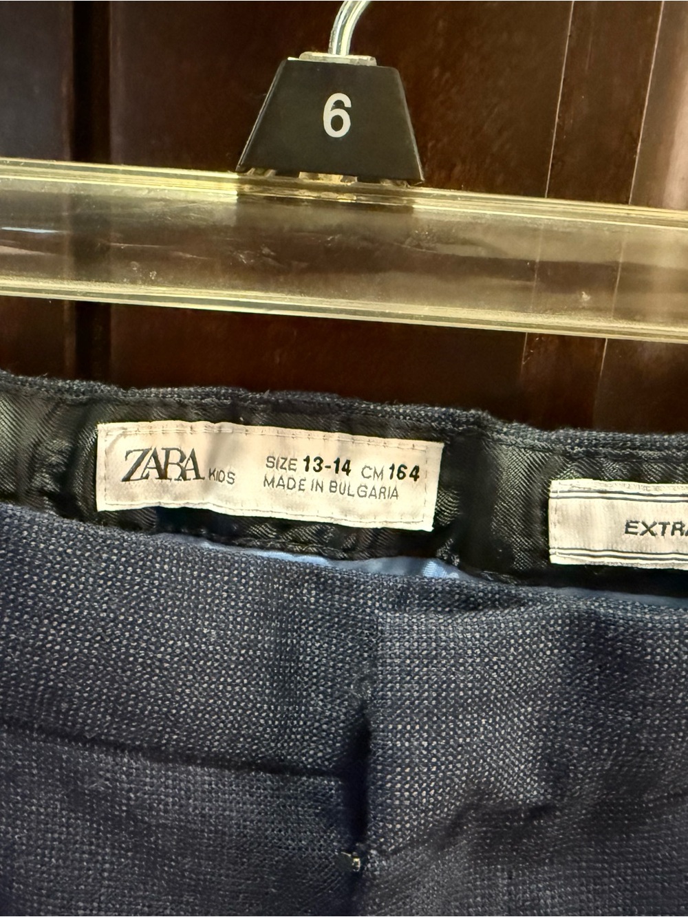 Zara Big Kids Navy Blue Suit and Vineyard Vines dress shirt - Picture 6 of 9